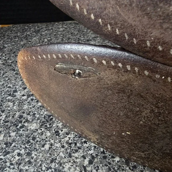 Nocona Men's Western Boots Lizard Leather Brown Cowboy Size 8D Made In USA - Picture 15 of 16